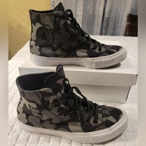 Converse Chuck Taylor All Star 2 Hi Reflective Camo Black Gray Hight Top Sneaker